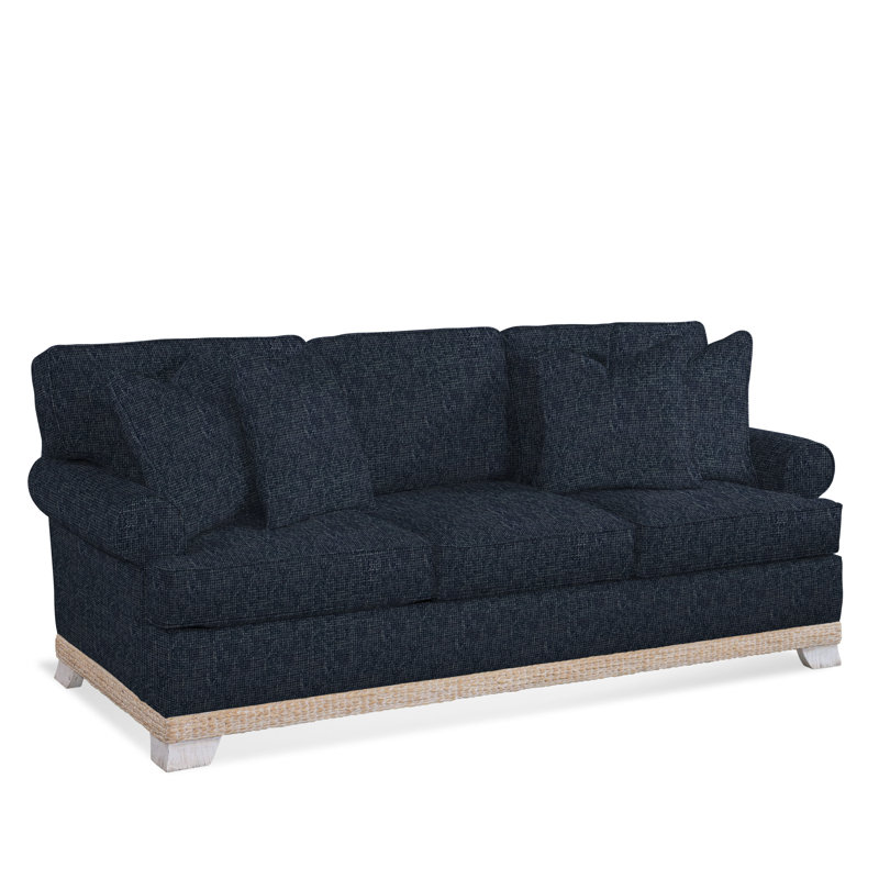 Fairwind 83" Sofa Bed with Reversible Cushions, Navy Crypton Performance; 0822-61, 5" Innerspring Mattress