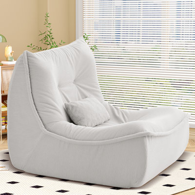 Single Lounge Chair, High-Resilience Foam And With Lumbar Pillow