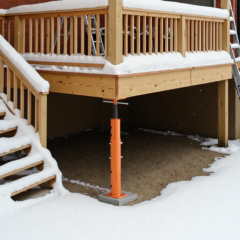 Cages de plancher de maison, hauteur de 19 à 36 pouces, capacité de charge maximale de 18 000 lb, poteau de vérin de sous-sol à poutre de support réglable pour nivellement, poteau télescopique en acier de levage pour soutien temporaire