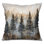 Misty Forest Landscape Double Sided Throw Pillows
