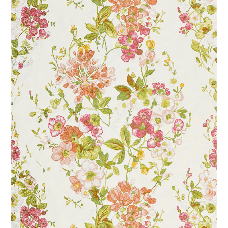 Calabria Antonella Lampas Fabric, Blossom