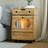 Creative Nightstand With Robot Shape And Movable Wheels