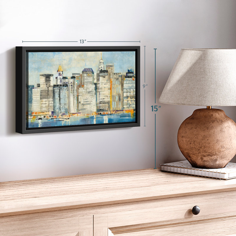 «Waterfront Skyline», reproduction sur toile, H 9 po x l 13 po