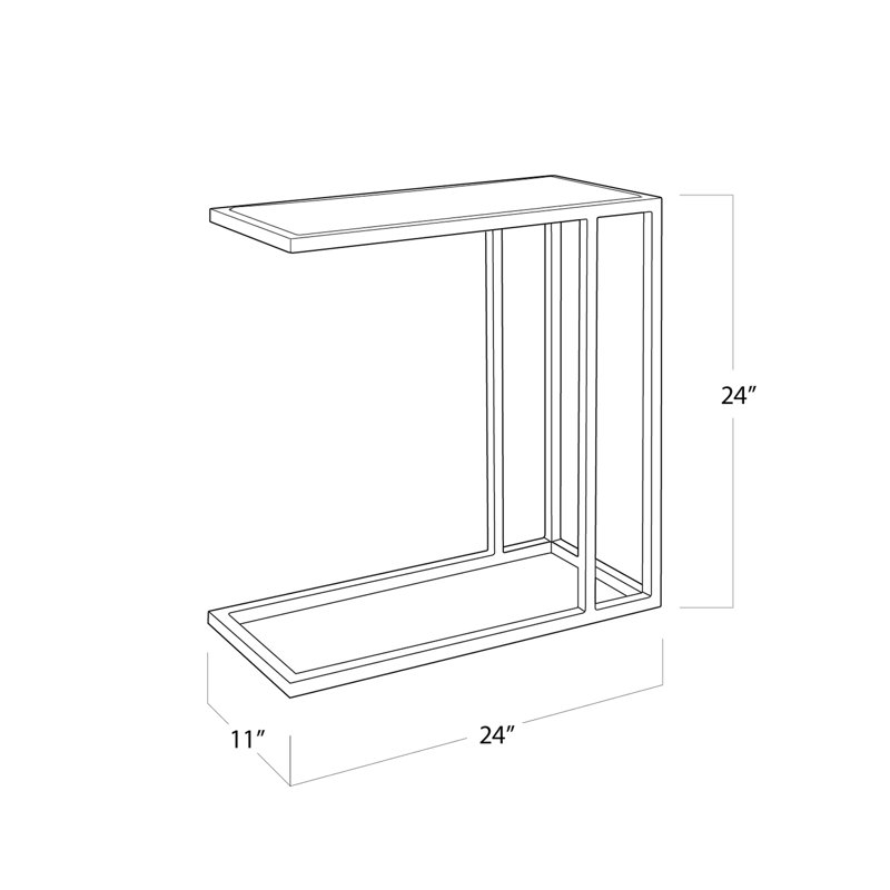 Echelon Marble Top End Table