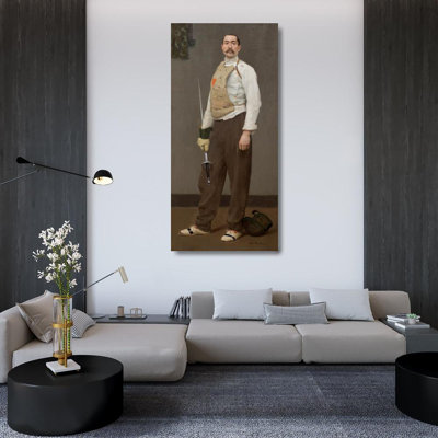 "The Fencing Master" by  Gari Melchers - Gallery Wrap Canvas Wall Art