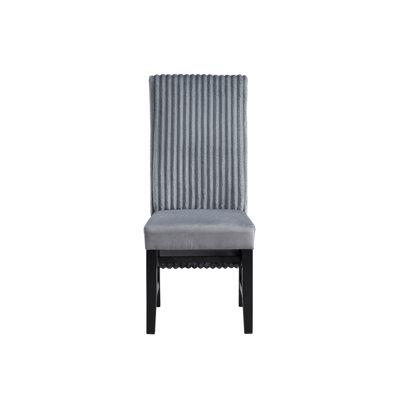 Gray Corduroy Side Chair by Mercer41