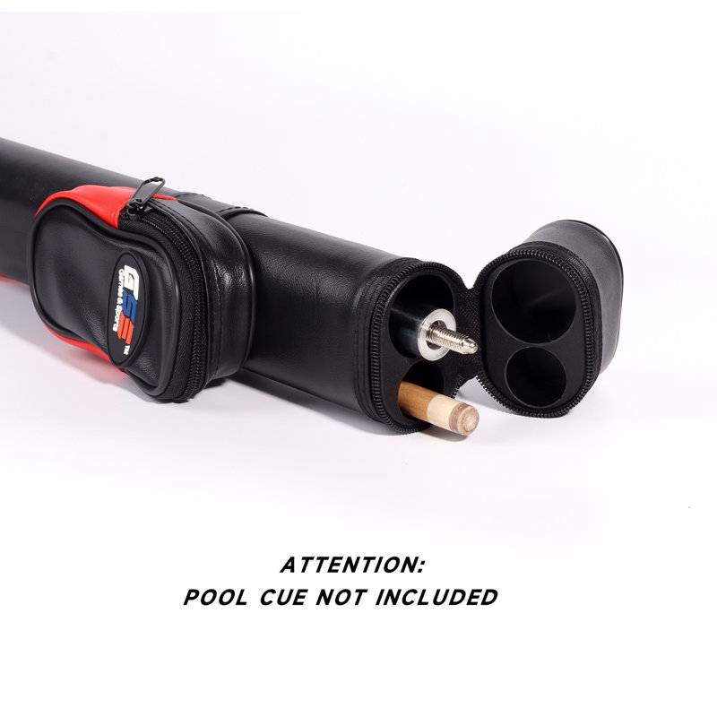 Étui de billard rigide 1x1 Deluxe, Noir / rouge