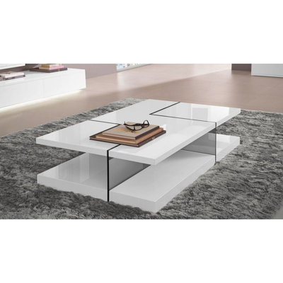 Table basse abstraite avec rangement