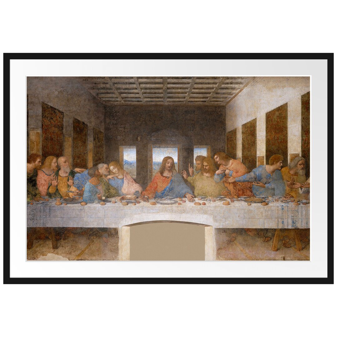 Gerahmtes Poster The Last Supper by Leonardo da Vinci