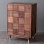 Commode d'appoint en noyer noir tout en bois massif