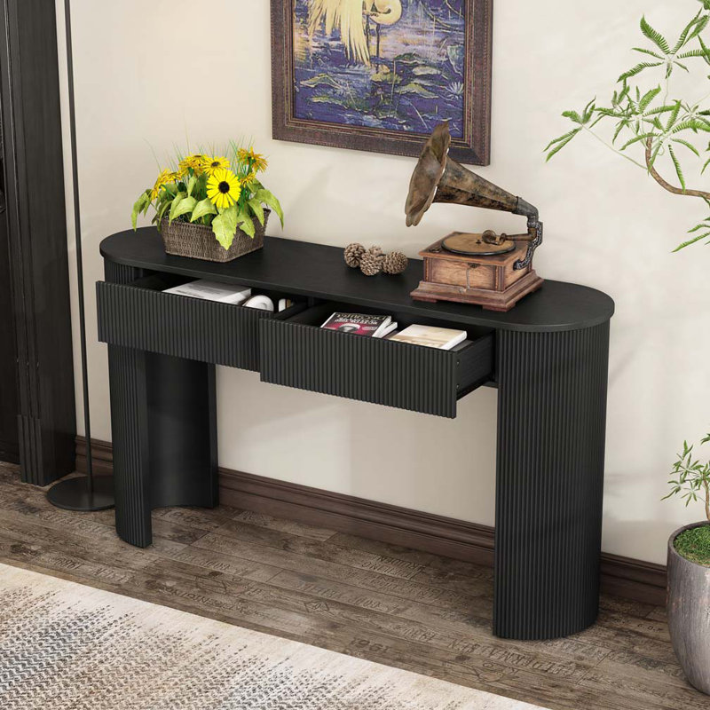 2 Drawers Storage Chest, Black