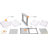 Gibe Steel Blind Corner Cabinet Organizer