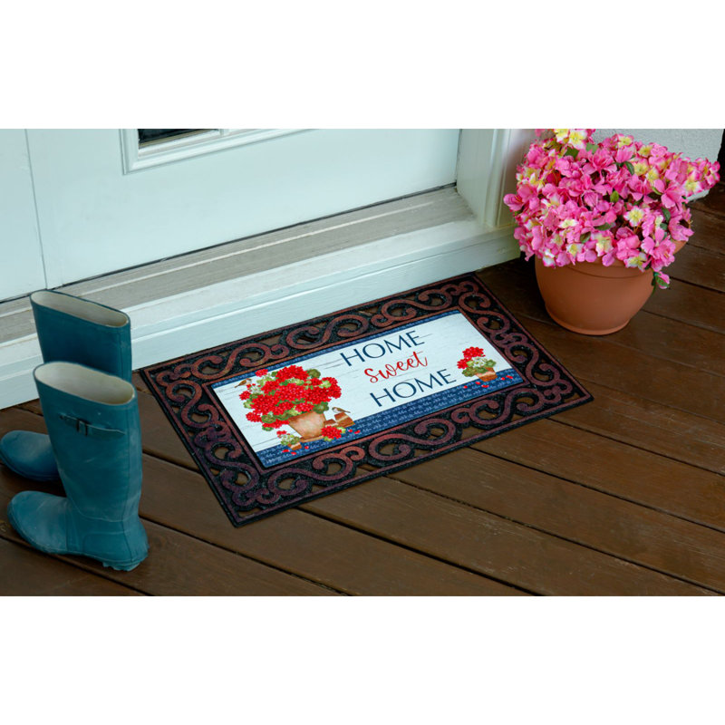 Nazif Red Geraniums Sassafras Switch Mat