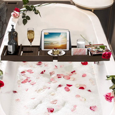 Serviteur de bain en bambou sur pied Springerville