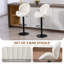 Swivel Upholstered Adjustable Height Counter Stool-2091506212