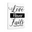 Love Never Fails - Wrapped Canvas Print-113479455