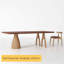 Walnut Rectangular Solid Wood Dining Table-549261399