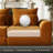 Modular Boneless Sectional Sofa - L-Shaped Cloud Couch Set with Ottoman, High Density Foam Cushions, Easy-Clean Performance Fabric, Free Combination Design-1807997040