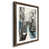 Papier, cadre noyer