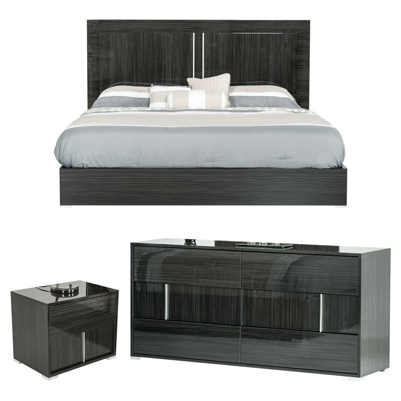 Ensemble de chambre configurable avec lit plateforme Samsa
