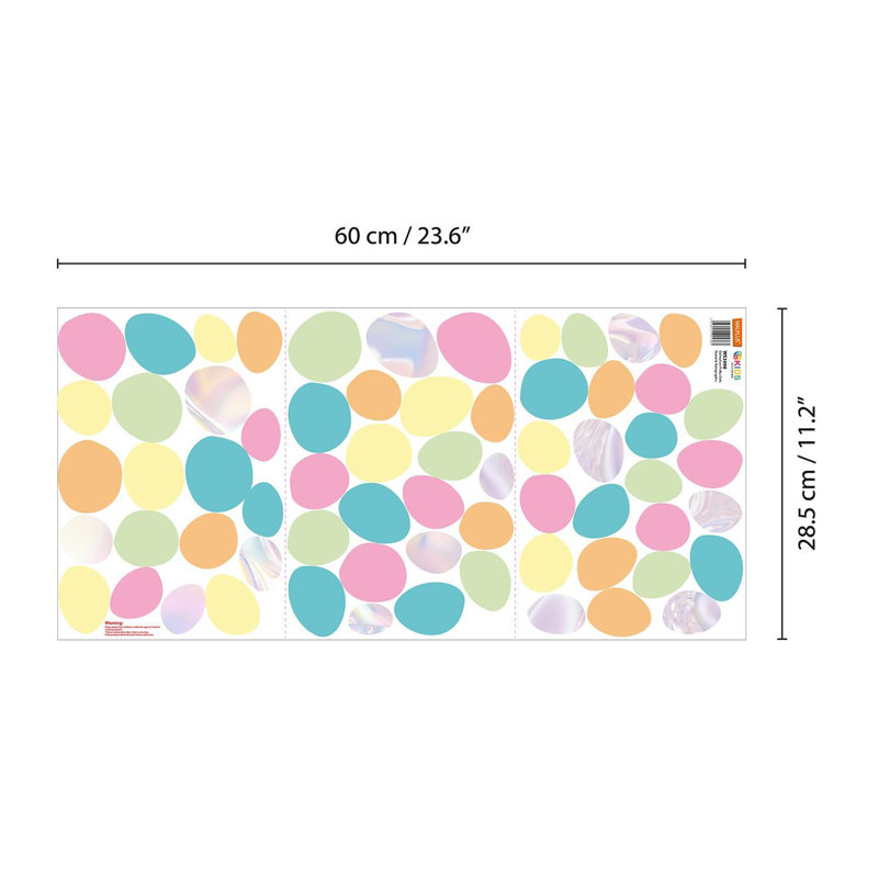 Abstract Non-Wall Damaging Wall Decal