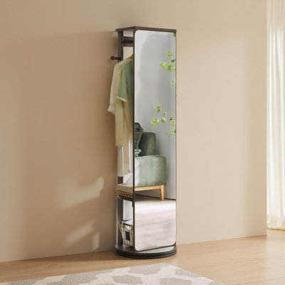 Rubber Wood Rectangle Mirror