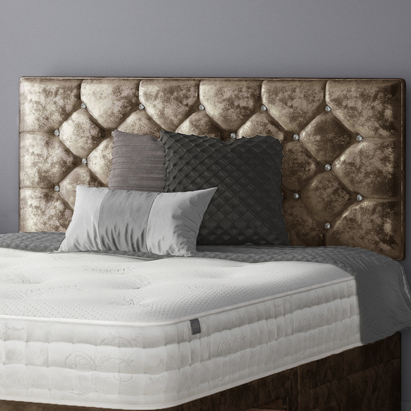 Farallones Upholstered Headboard, Double (4'6), Truffle