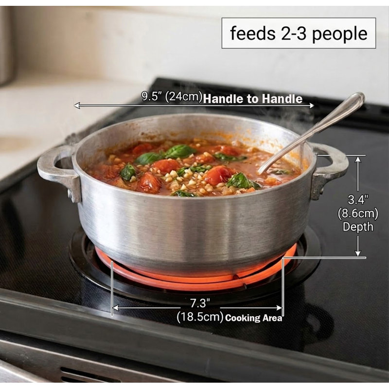 1.6 Qt Aluminum Caldero, #2, 1.6 quarts