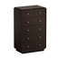 Commode 6 tiroirs pour chambre à coucher, commode moderne de 43,3 po de hauteur avec profil incurvé, meuble télé en bois avec poignées en métal doré, grande commode 6 tiroirs pour chambre à coucher, salon, chêne naturel-1649134743