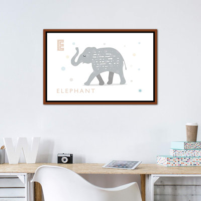E Is for Elephant - impression d'art graphique
