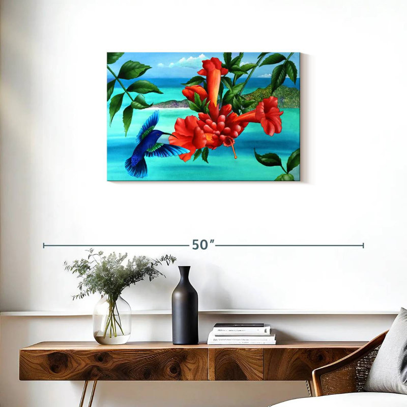 Exotic Afternoon Delight, 20" H x 30" W