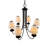 Belmont 6-Light Etched Glass Contemporary Chandelier