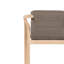 Tabouret de bar d'extérieur Lailoken, hauteur de comptoir, en bois d'eucalyptus avec assise en oléfine - Lot de 2