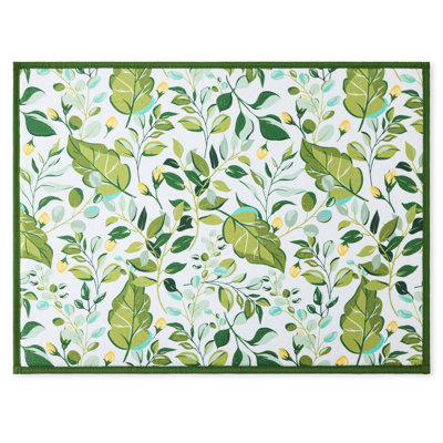 FIESTA Luscious Forest Dish Drying Mat, Jade Green, 16"x22"
