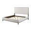 Très grand lit en tissu gris clair-117249499