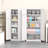 Lakenzie 5 - Shelf Steel Garage Storage Cabinets with Lock (72" H x 32" W x 16" D)-781850461