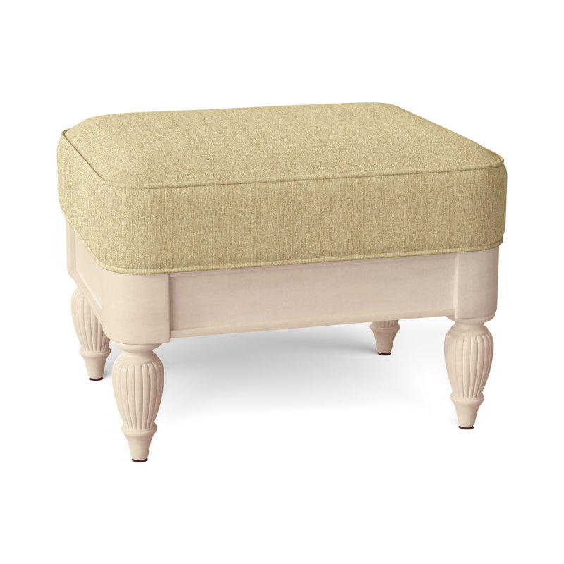 Grand View Ottoman, Gray Sugar Performance; 0863-84, Black Finish