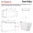 Smart Toilet with Bidet Wash Auto Sensor Flush Kick Flush Heated Seat Warm Wash(Remote Included)-113957151-120145798