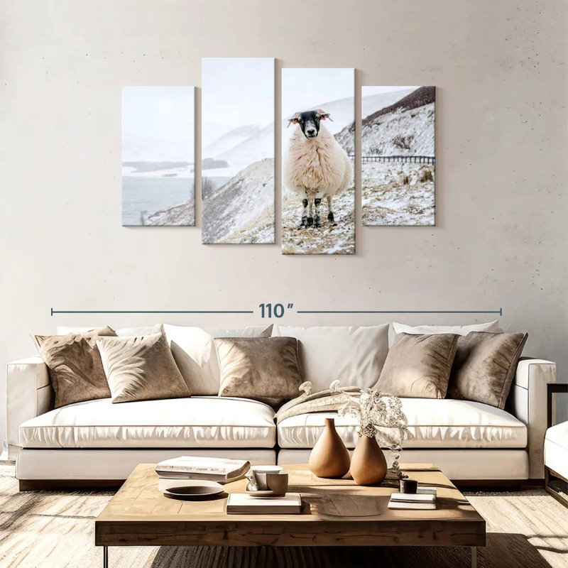 Brampt Scottish Blackface, 48" H x 75" W