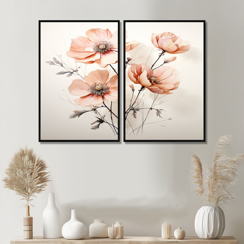 Lakeland - Ensemble de 2 décorations murales pêche, Black, 36" H x 48" W, Impression encadrée flottante
