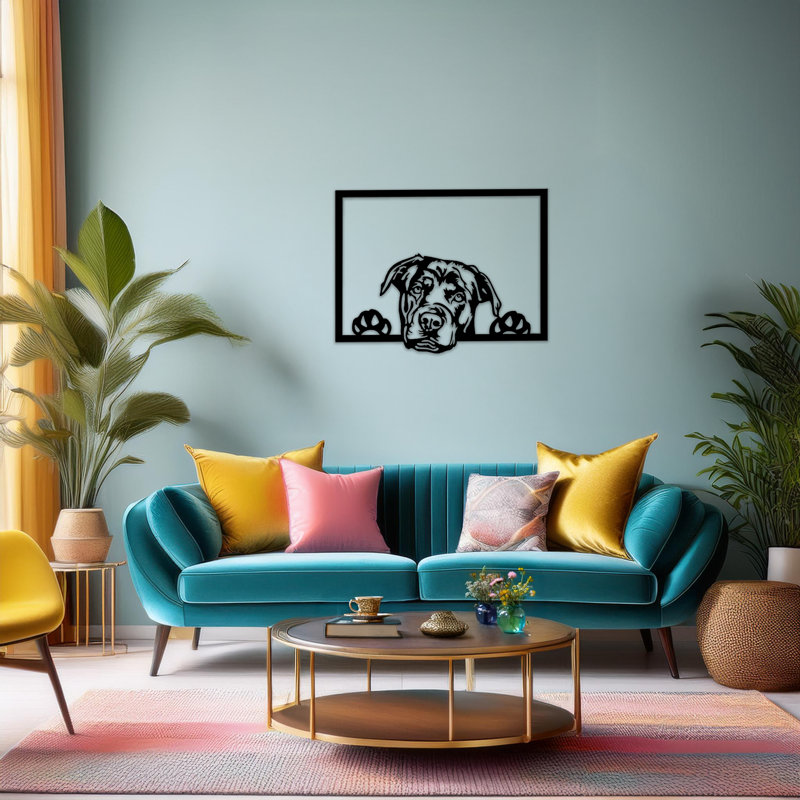 Rectangle Metal Canine Friend Wall Décor