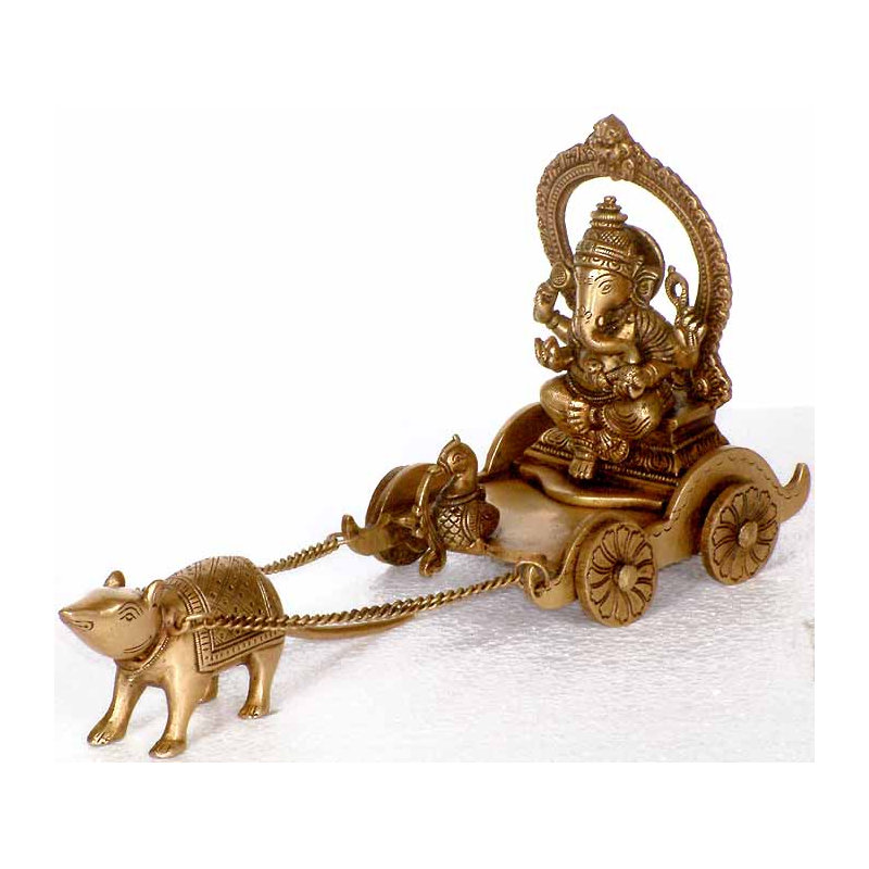 Ganesha dans le char à souris