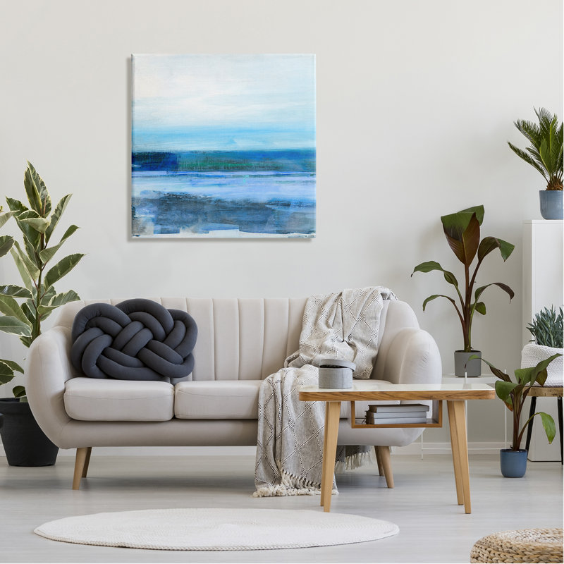«Ocean Waves Abstraction» par Sally Swatland, H 30 po x l 30 po x P 1,5 po