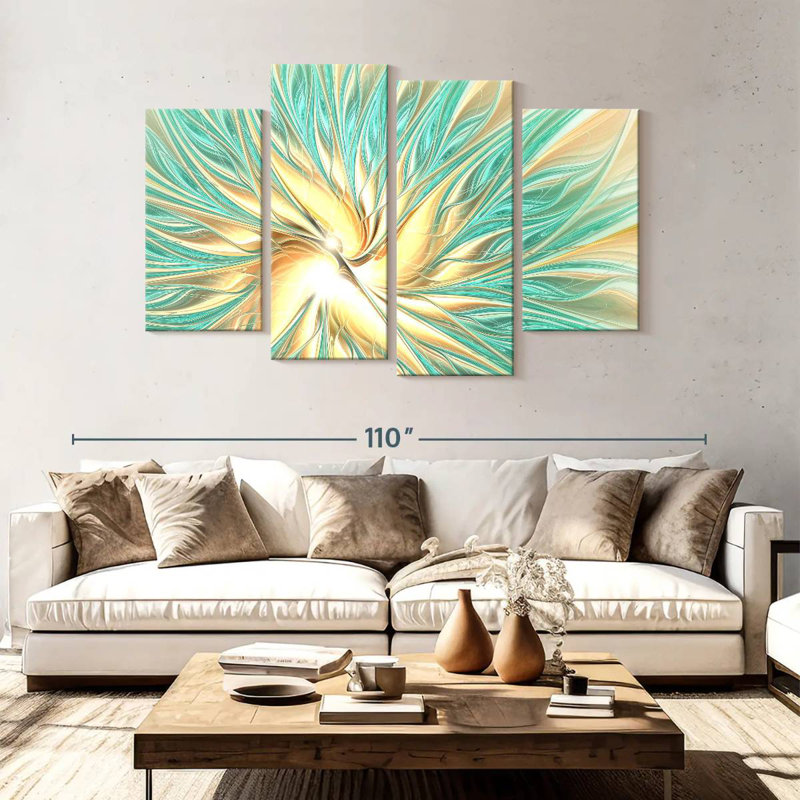 Avery Abstract Sun Spectacle, 54" H x 84" W