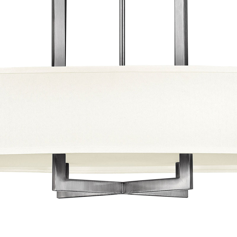 Hampton 4 - Light Single Drum Chandelier, Nickel