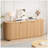 Wavy Storage Sideboard, Double-Door Buffet Cabinet With Adjustable Shelves, Suitable For Kitchen, Living Room, Hallway-154575394
