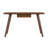 Modern Writing Desk with Drawer, 53 Inch Walnut Office Computer Desk for Small Spaces, Study Table