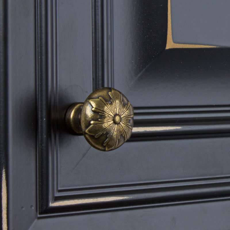 1 1/8" Diameter Mushroom Knob Multipack, Antique Brass