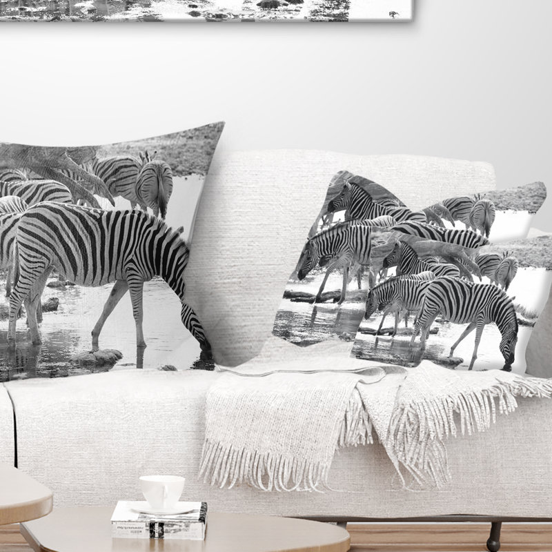 Coussin Herd of Zebra