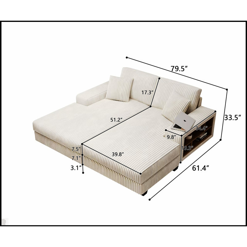 Fauteuil convertible polyvalent avec revêtement en velours côtelé moelleux pour un confort et un style maximum, parfait pour tout espace de vie